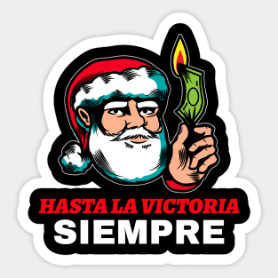Santa Revolution Parody – Hasta La Victoria Siempre Christmas Sticker